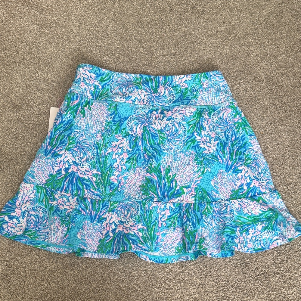 Lilly Pulitzer Vibrant Blue and Green Skort - Picture 4 of 5